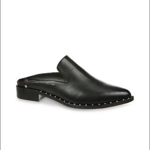 Sam Edelman Lewellyn Black Lea Mule 10M EUC
